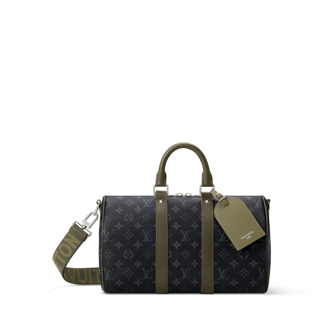 Keepall Bandoulière 35 Monogram Eclipse Canvas - Men Bags | LOUIS